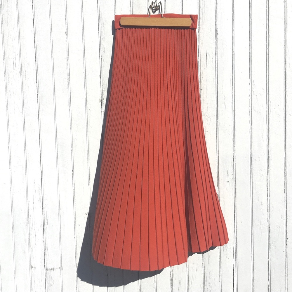 MAX MARA WEEKEND PLISSE RARO PLEATED SKIRT